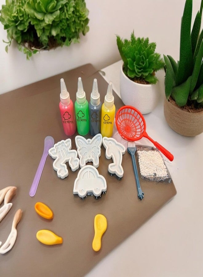 VEMPIX Resin Magic Water ELF Toys, Creative 3D Handmade Magic Gels Toys Homemade DIY Handmade Material Kit (1), Multicoloured - Image 2